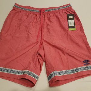 Umbro Premier Nylon Shorts Hot Pink Size L